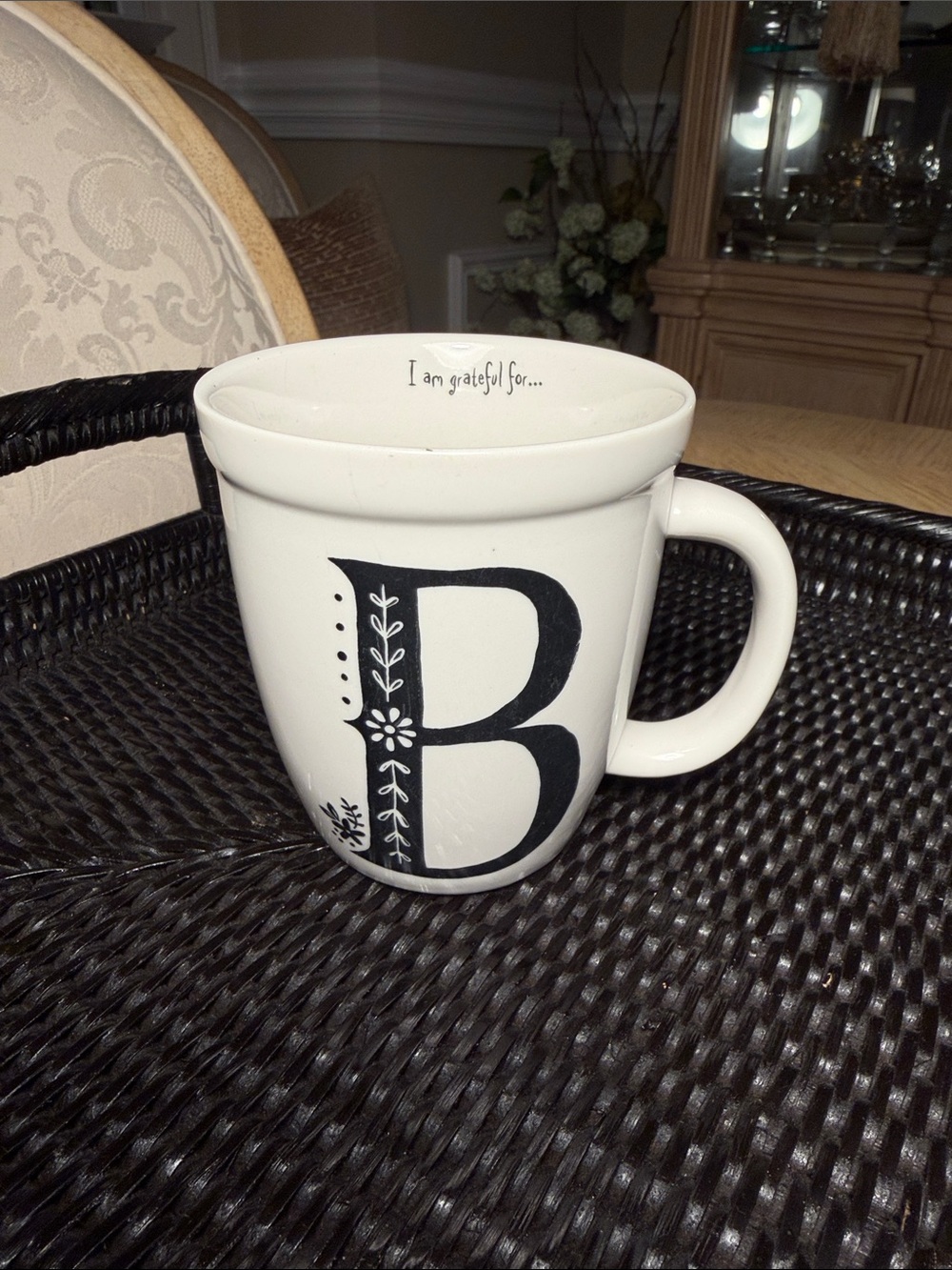 Natural Life “I am grateful for… “B” Mug